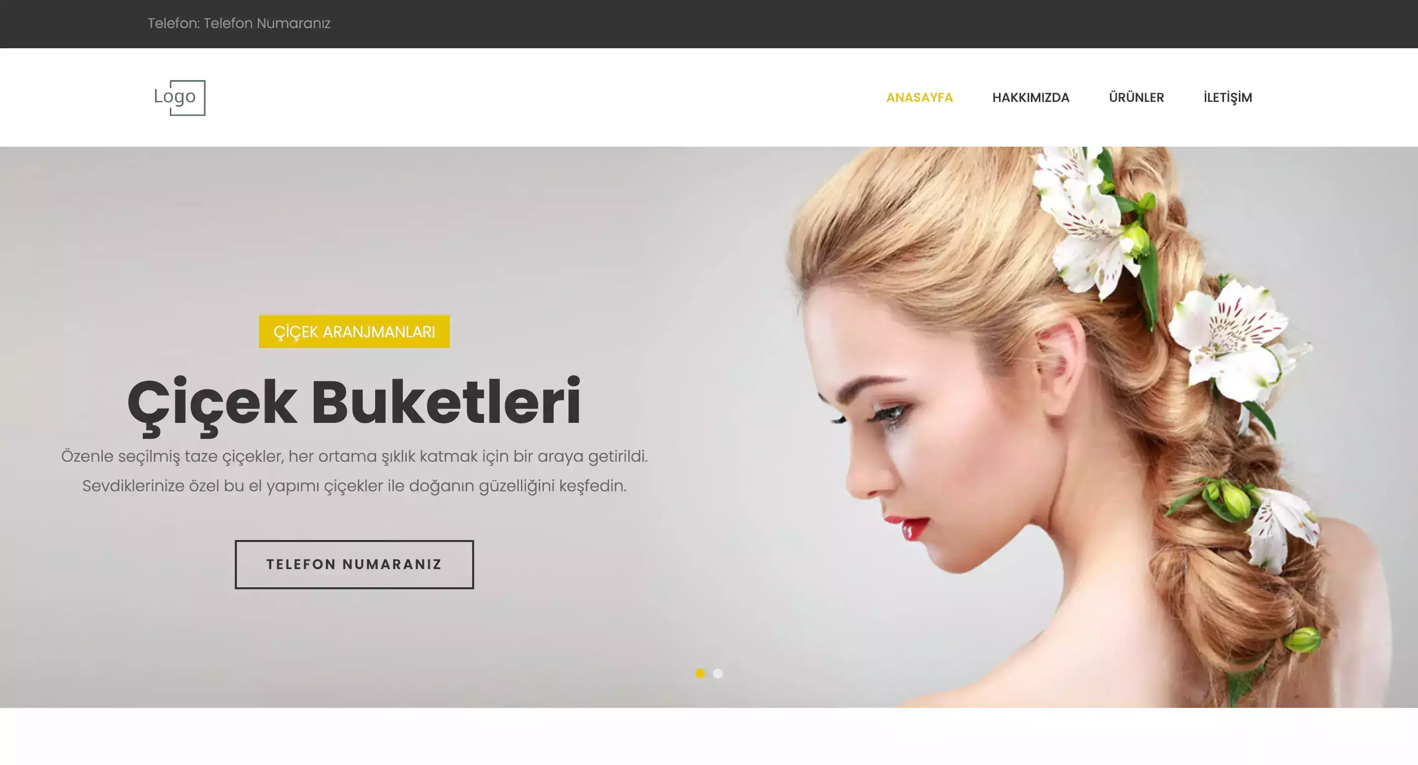 Çiçekçi Web Sitesi