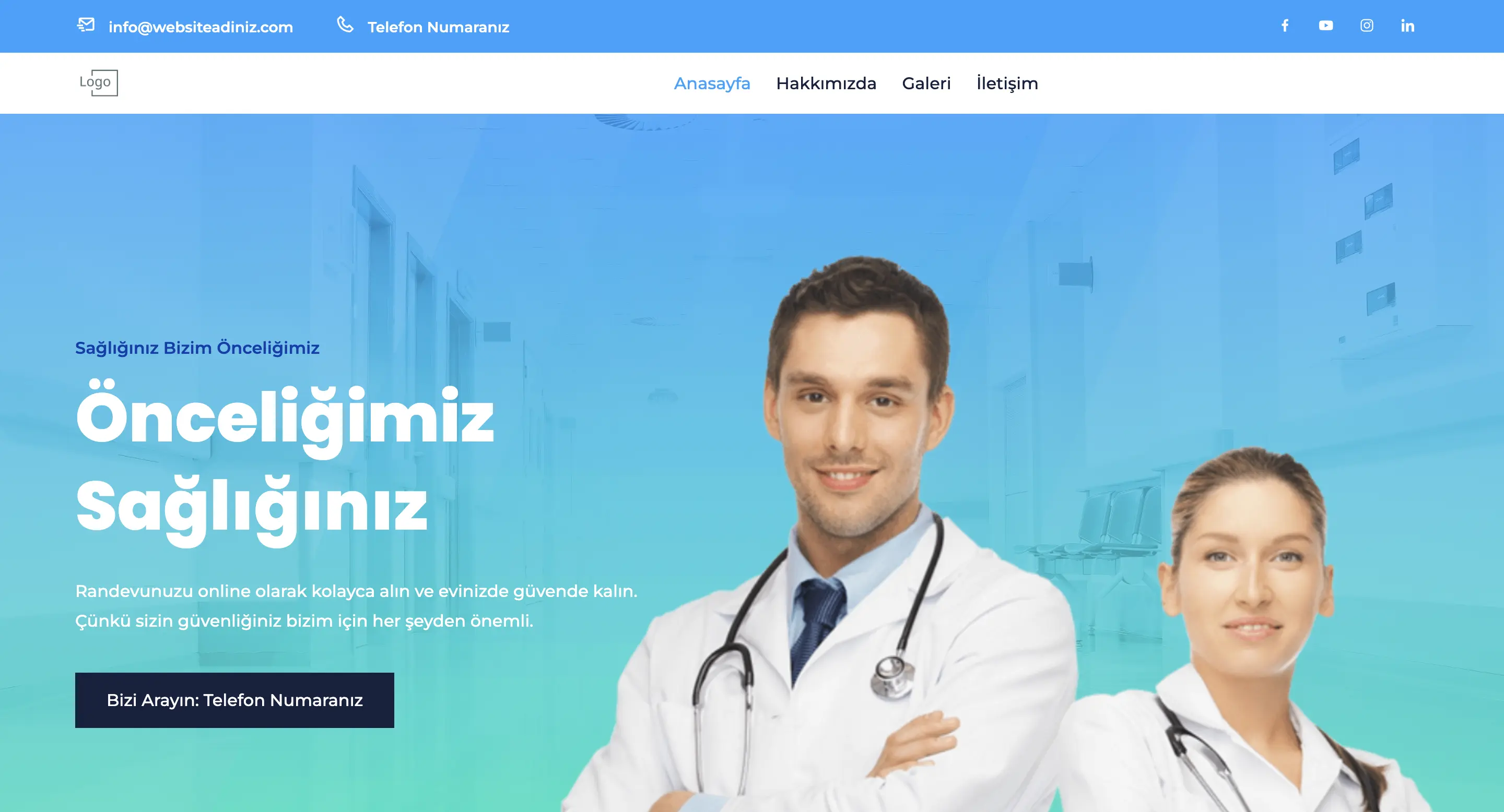 Özel Hastane Web Sitesi