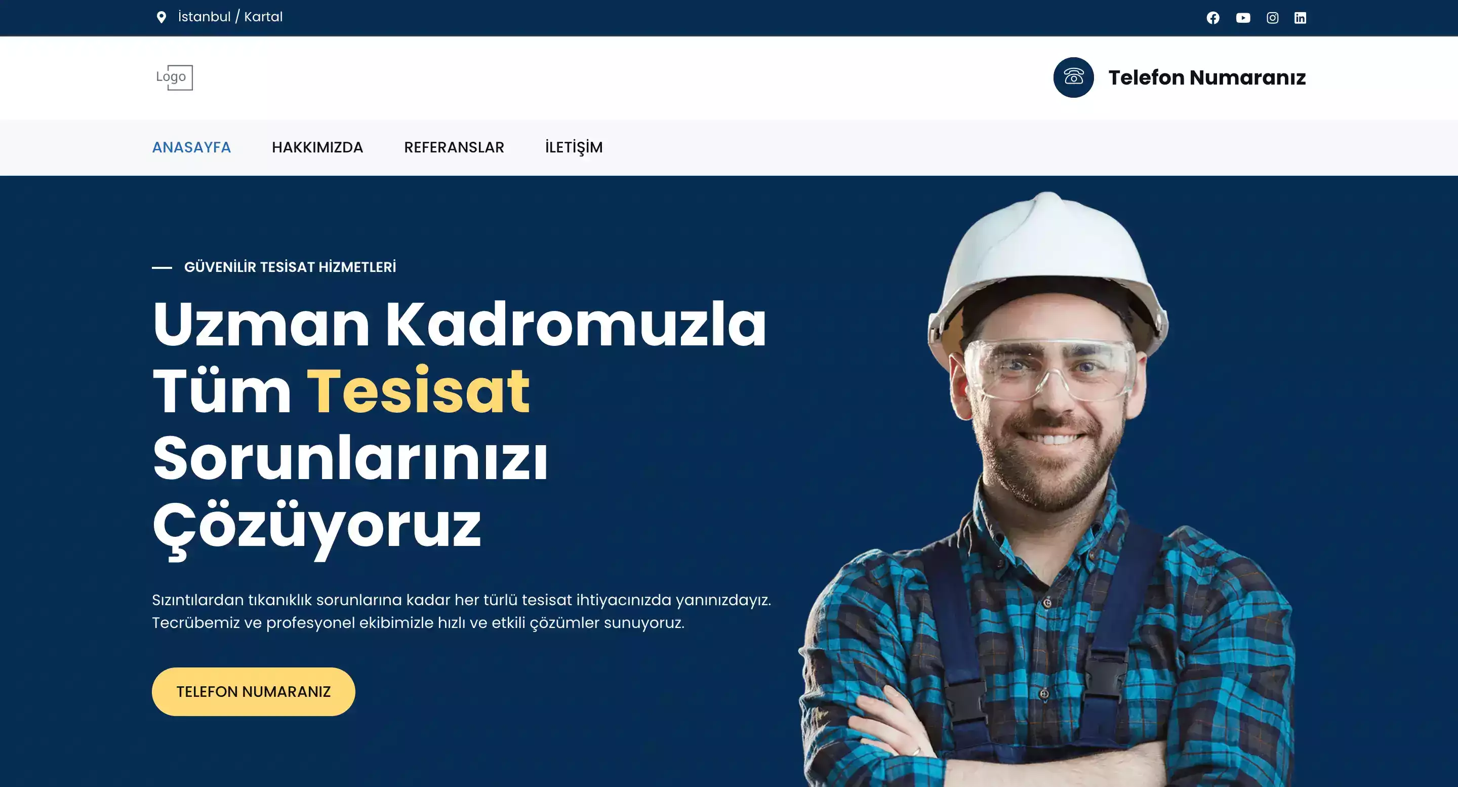 Tesisatçı Web Sitesi