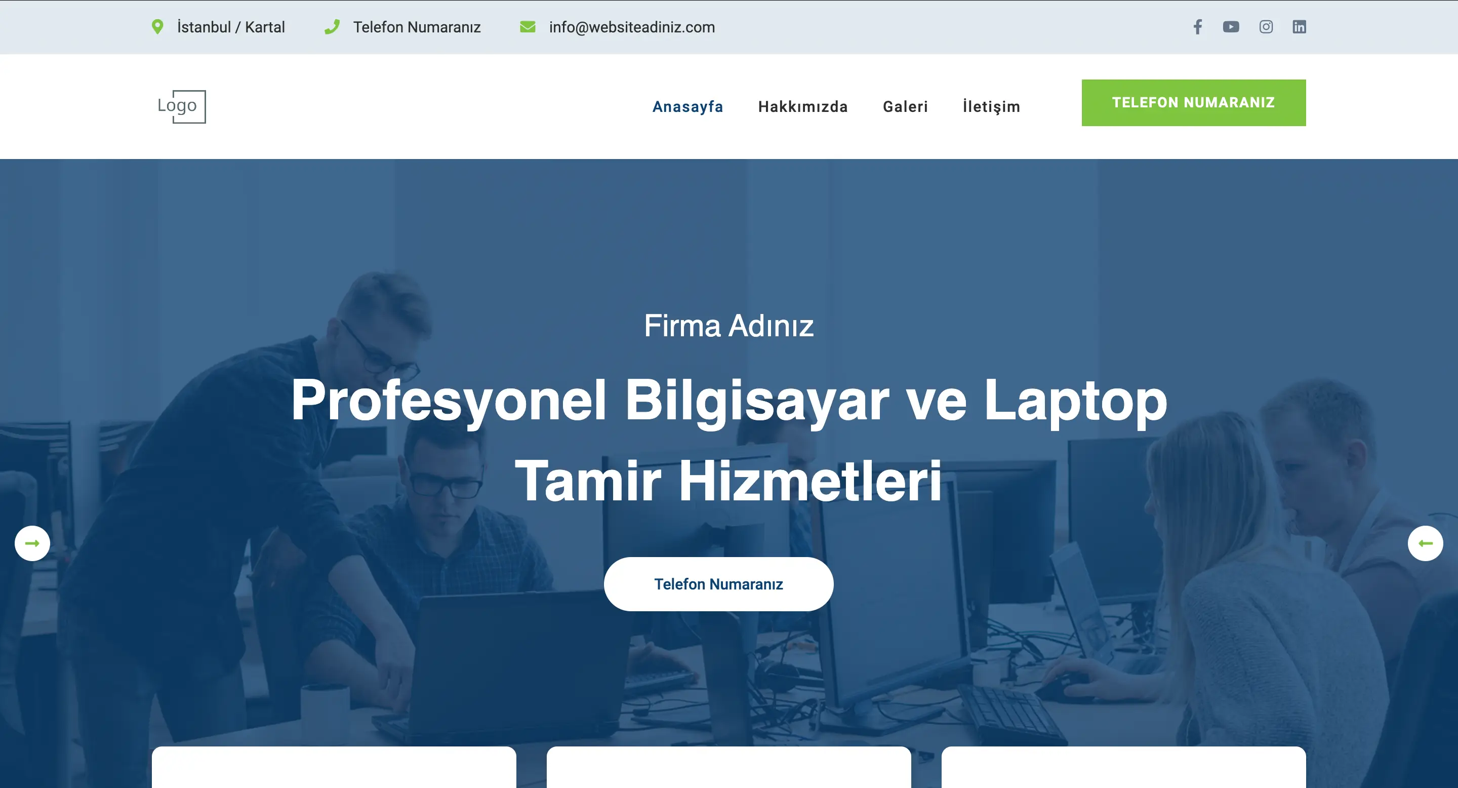 Bilgisayar Tamircisi Web Sitesi