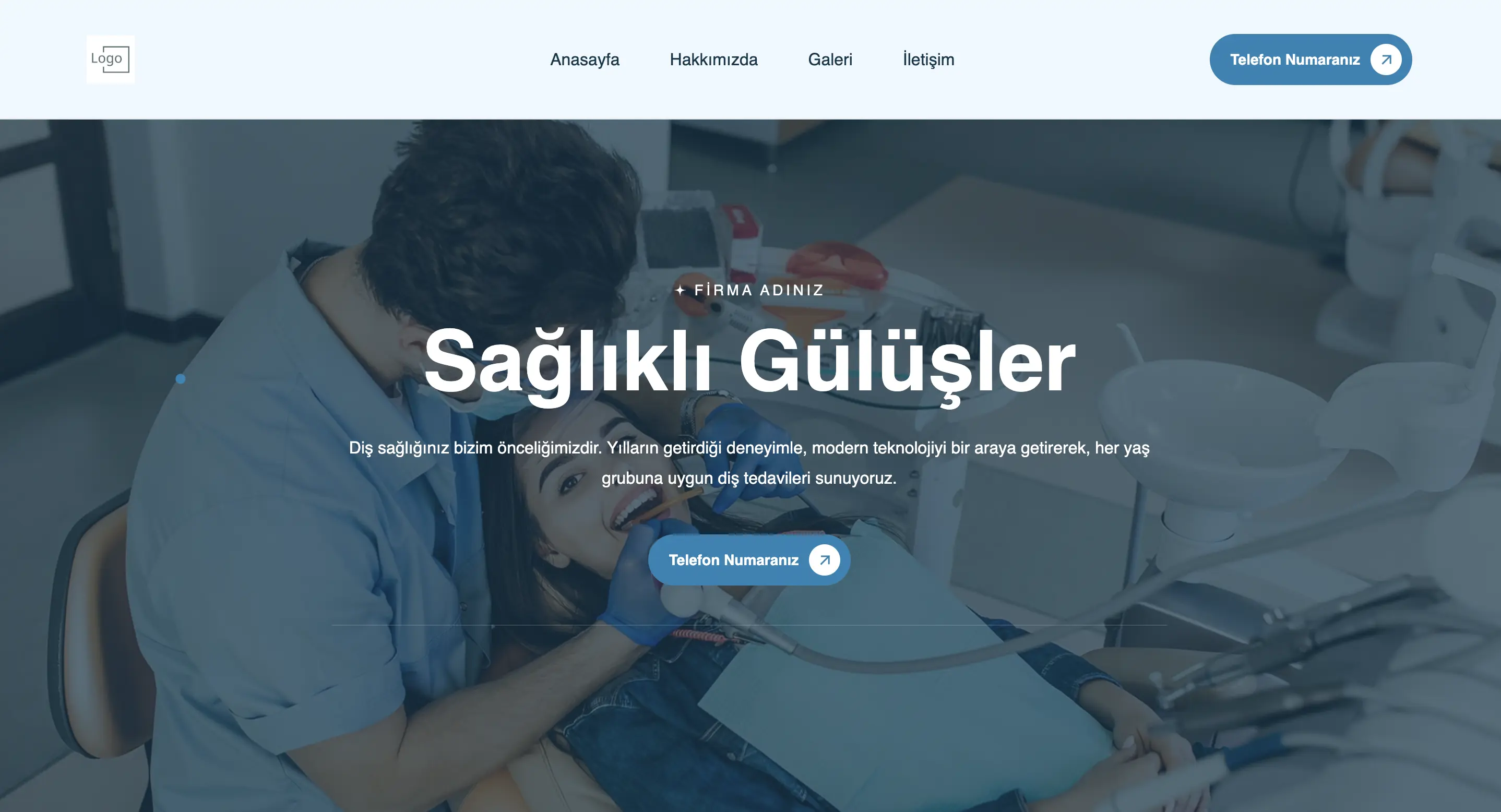 Diş Hastanesi Web Sitesi